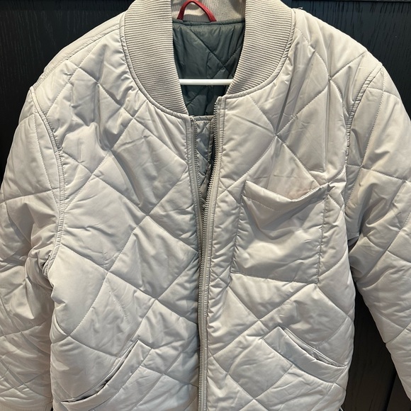 Robert Graham Reversible Stone/Sage Puffer Jacket - Picture 1 of 9